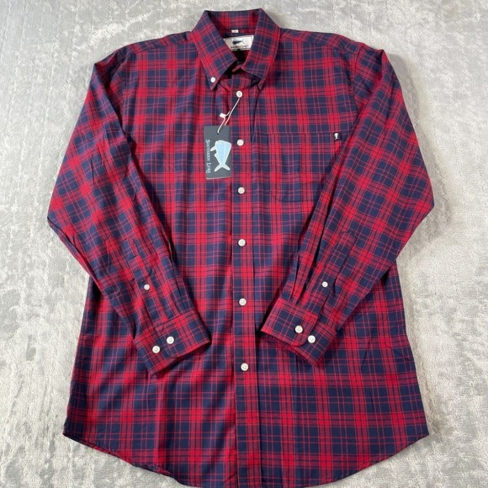 Southern Lure Shirt Men Size Small Plaid Preppy Casual Fishing Outdoor‎ Casual